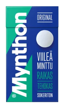 Mynthon Original Viileä Minttu sokeriton kurkkupastilli 39g