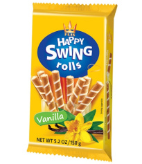 Happy swing Rolls vohvelirulla vanilja 150g