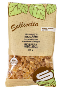 Salliselta Kristallisoitu Inkivääri 250g