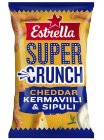 Estrella Super Crunch Cheddar kermaviili sipuli 175g