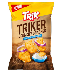 Trik triker crunchy cracker sour cream & onion 90g suolakeksejä