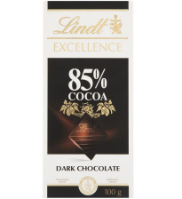 Excellence 85% tummasuklaalevy 100g
           