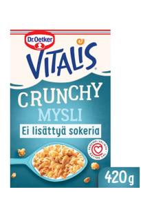 Vitalis Crunchy mysli Täysjyvä ei lisättyä sokeria 420g