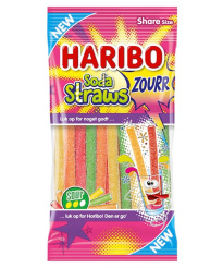 Haribo Soda Straws Zourr makeispussi 90g