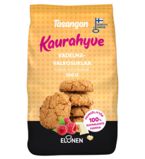 Kaurahyve Vadelma-valkosuklaa 300g
