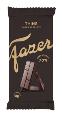 Fazer Thins Dark 70% cocoa Suklaa 95g