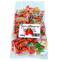 Finnsweet Lätkä & Tuttifrutti 300g salmiakin ja hedelmänmakuisia makeisia