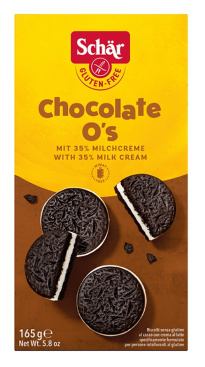 Sch&#228;r Chocolate O's keksi 165g (gluteeniton)&#160;

