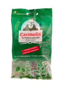 Carmolis Sokeriton Kurkkukaramelli 75g