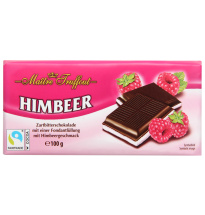 Maître Truffout Tummasuklaa vadelmakreemillä 100g