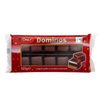 Only Dominokuutiot tummalla suklaalla 125g