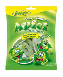 Woogie Kirpeät Omenarenkaat 250g