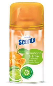 At home Scents ilmanraikastin annostelija täyttöpullo mandariini & lime 250ml
