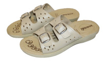 Naisten terveyssandaalit beige/white 36-42