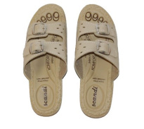 Naisten terveyssandaalit beige/white 36-42
