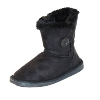 Naisten saapas lyhyt, musta 41