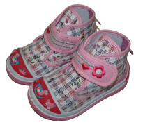 L.kengät pinkki värik.kärki,ruudu k19-24