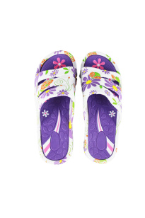 Naisten pistokkaat, violetti kukkia k.36-41