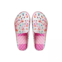 N.pistokkaat k.36-41 pink.kukkia

