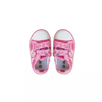 L.kengät pink.valk.kärki kukka 19-30