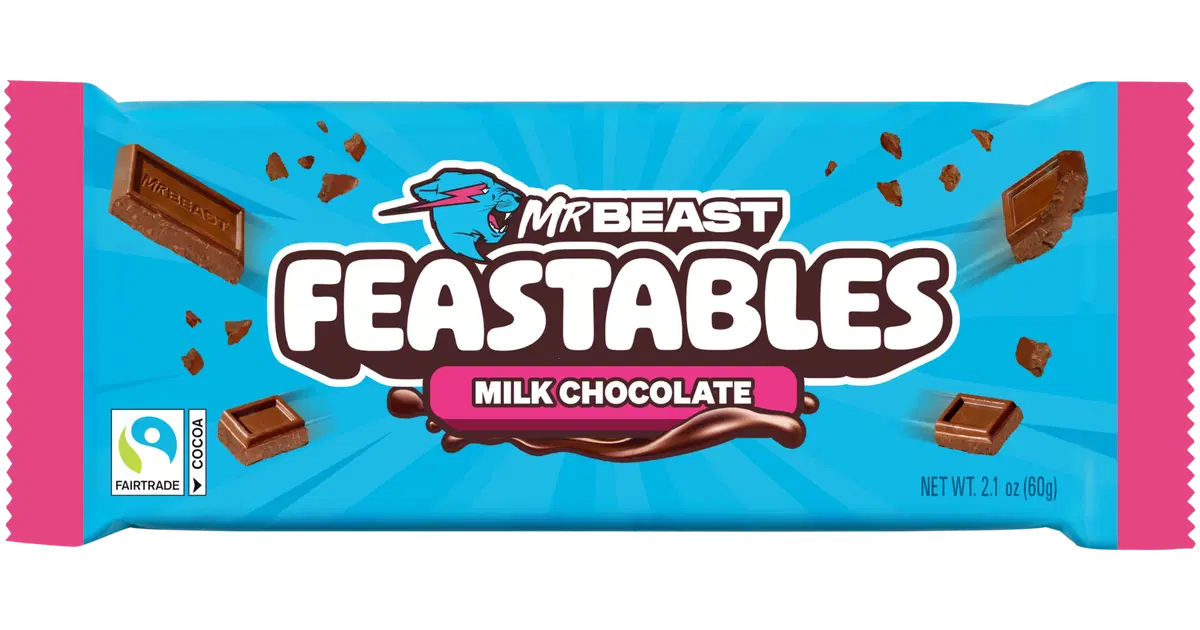 MrBeast Feastables Milk Chocolate maitosuklaalevy 60g