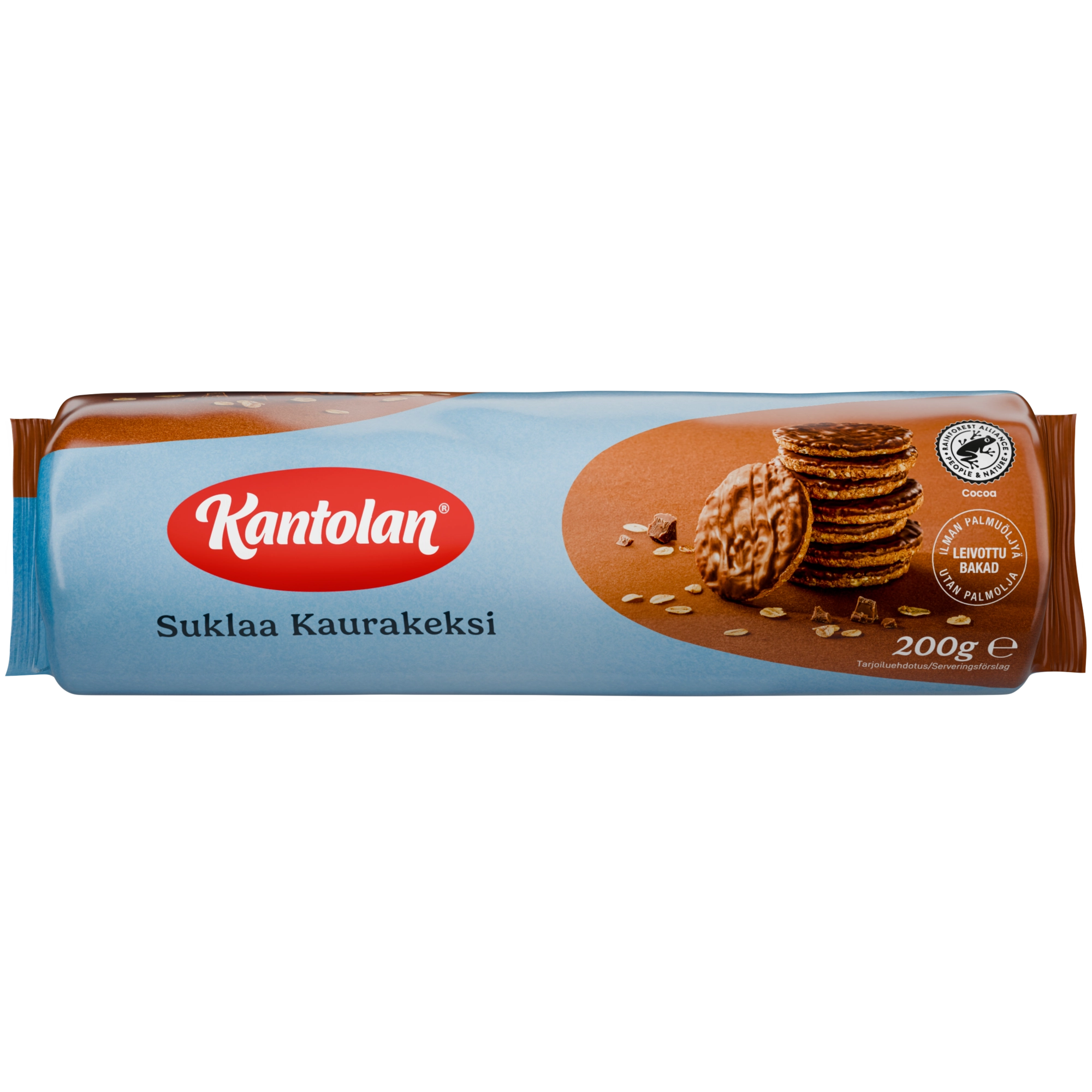 Kantolan Kaurakeksi suklaakeksi 200g