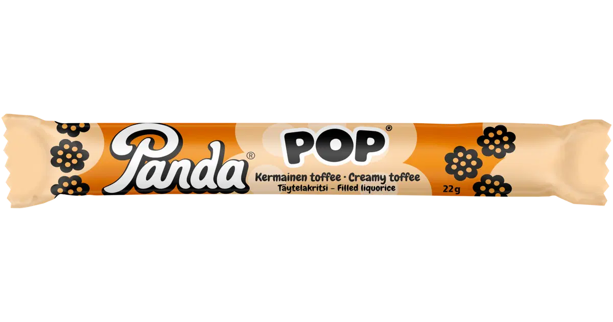 Panda Pop kermainen toffee täytelakritsipatukka 22g