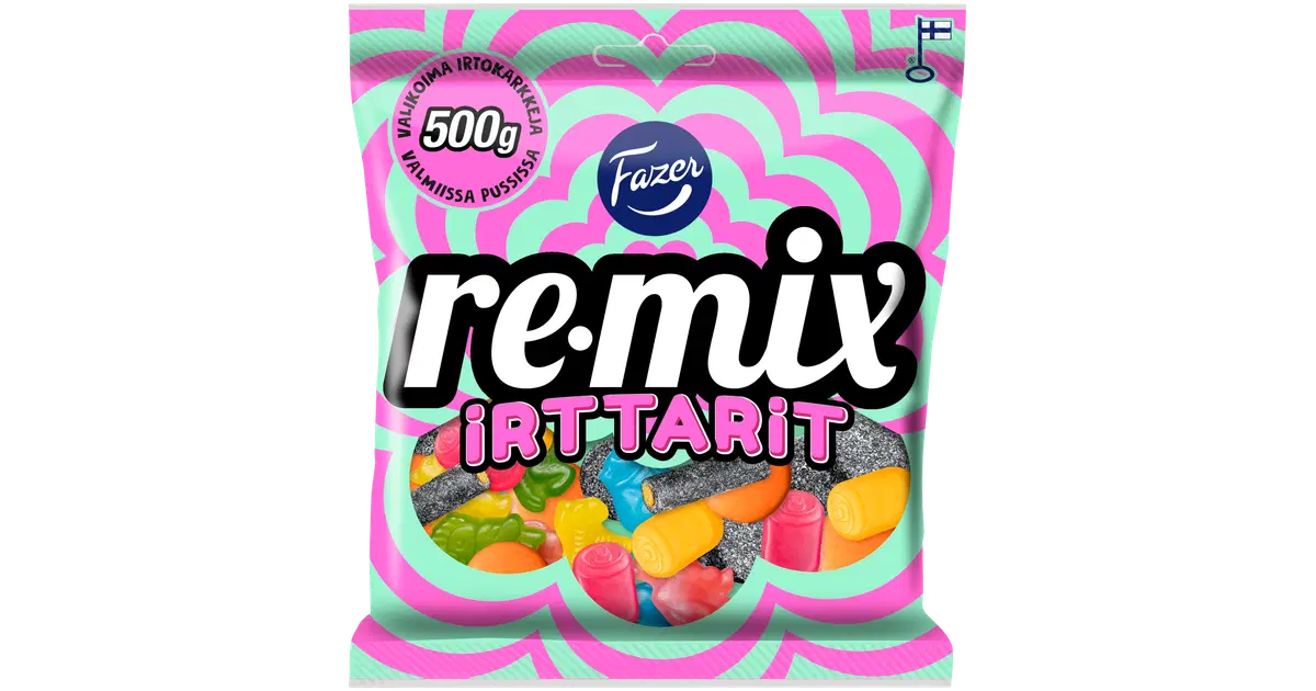 Fazer Remix Irttarit karkkipussi 500g