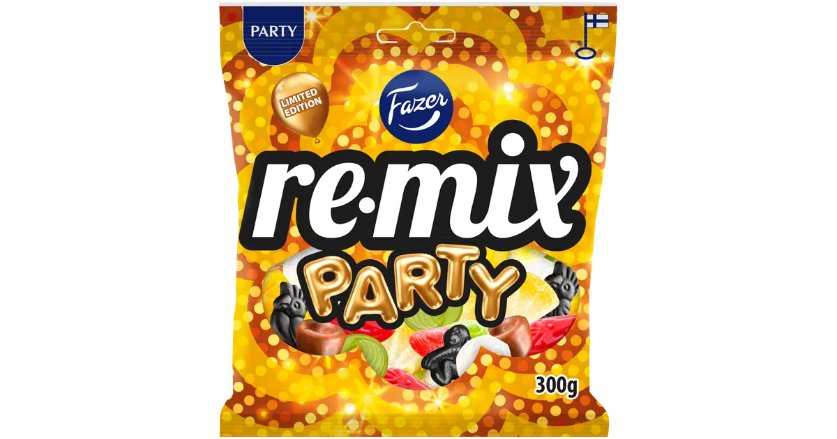 Fazer Remix Party mix karkkipussi 300g