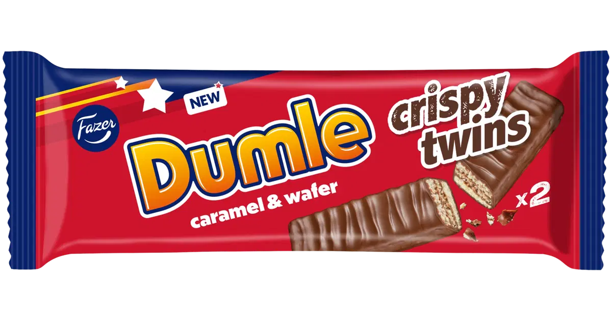 Fazer Dumle crispy twins suklaapatukka 40g