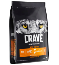 Crave koiran ruoka kalkkuna ja kana 2,8kg