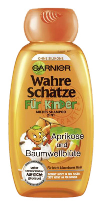 Garnier 2 in 1 True Treasures lasten shampoo aprikoosi ilman silikonia 250 ml
