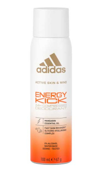 Adidas Active Skin & Mind -deodoranttisuihke 100 ml Energy Kick -puristettu