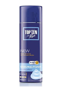 TOP TEN Active Shaving Foam 250ml