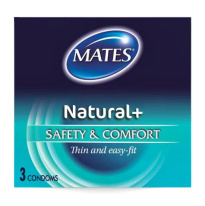 Mates Condoms Natural Plus 3 pakkaus