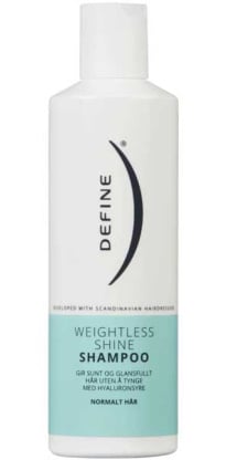 Define Weightless Shine shampoo normaaleille hiuksille 250ml
