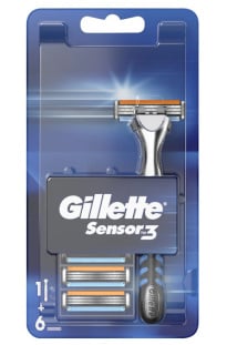 Gillette Razor+Razor Blades Refill 6Pcs