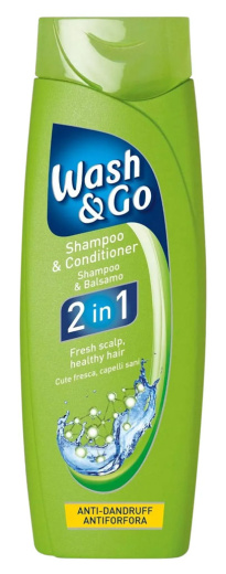 Wash & Go 2 In 1 - Hilseshampoo 200ml