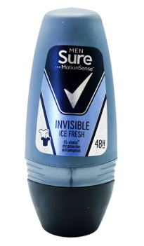 Sure Men Invisible Ice Fresh Antiperspirant Deodorant Roll On 50ml
