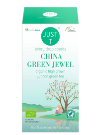 Just T luomu China Green Jewel Green vihreä tee 18ps