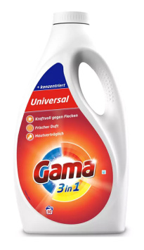 Gama Universal Laundry Gel sarja 50 pesua 2,5L