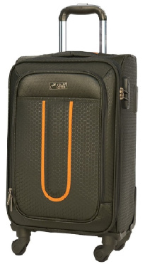 Alezar Pyramid Matkalaukkusetti vihr/orans 4pyöreä