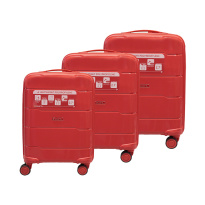 Alezar Lux Neo matkalaukkusetti punainen (20