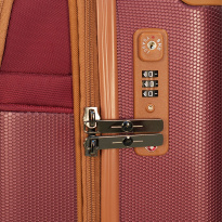 Alezar Lux Spirit Matkalaukku Ruskea/Burgundi 28