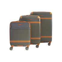 Alezar Lux Spirit Matkalaukkusetti Harmaa/Ruskea (20