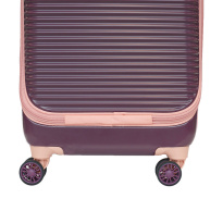 Lentolaukku coffee/pink 20