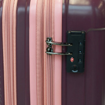 Lentolaukku coffee/pink 20