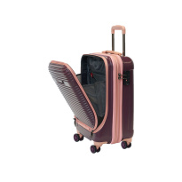 Lentolaukku coffee/pink 20