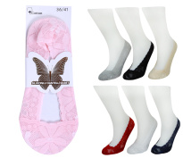 Ladies Lace Steps, beige 1 pk 36-40