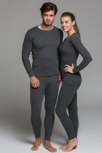 TF Plain Interlock Adult Set Antracite L